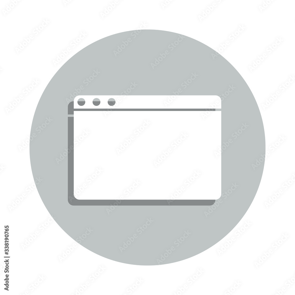 Poster browser badge icon. simple glyph, flat vector of web icons for ui and ux, website or mobile applicat