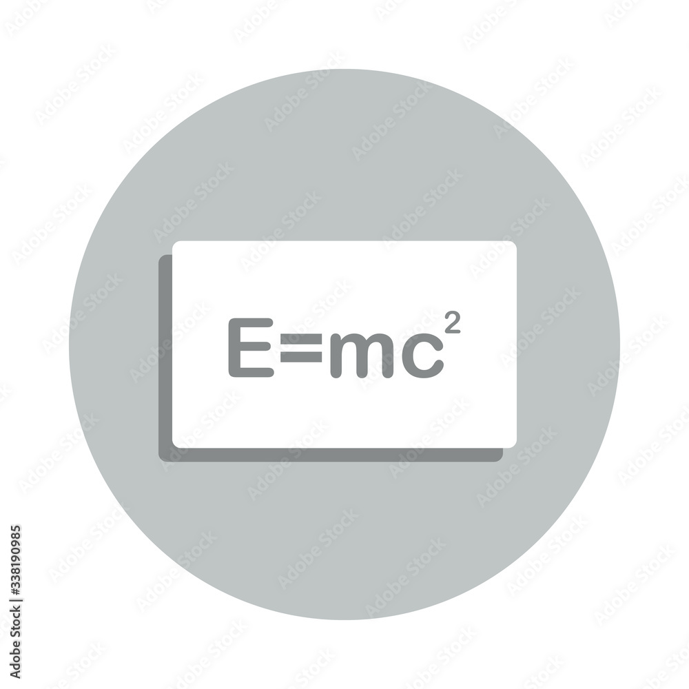 Poster mathematical formula badge icon. simple glyph, flat vector of web icons for ui and ux, website or mo