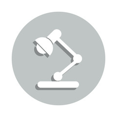table lamp badge icon. Simple glyph, flat vector of web icons for ui and ux, website or mobile application