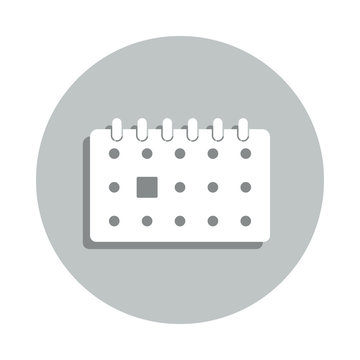 recommend clip art: the calendar badge icon. Simple glyph, flat vector of web icons for ui and ux, website or mobile application
