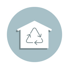 Fototapeta premium Processing badge icon. Simple glyph, flat vector of energy icons for ui and ux, website or mobile application