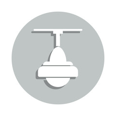 chandelier badge icon. Simple glyph, flat vector of web icons for ui and ux, website or mobile application