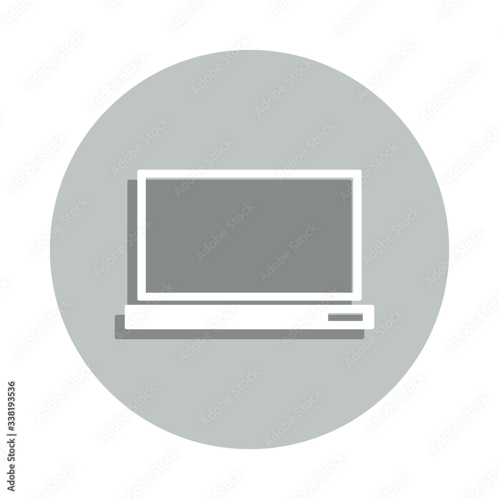 Poster computer badge icon. simple glyph, flat vector of web icons for ui and ux, website or mobile applica