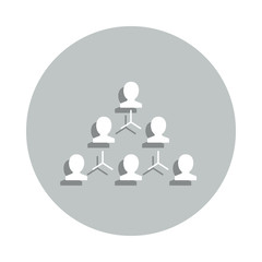 Leader, team, business badge icon. Simple glyph, flat vector of business icons for ui and ux, website or mobile application