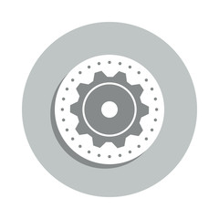 gear, settings, production badge icon. Simple glyph, flat vector of Business icons for ui and ux, website or mobile application