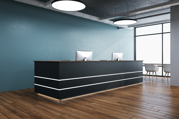 Luxury reception table with computers