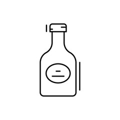 Sauce bottle icon. Simple line, outline vector elements of kitchen object for ui and ux, website or mobile application