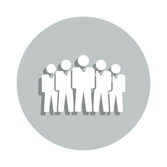people, delegate badge icon. Simple glyph, flat vector of Business icons for ui and ux, website or mobile application