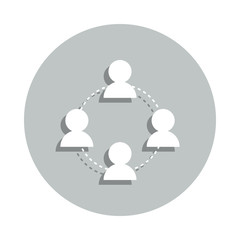 team, work group badge icon. Simple glyph, flat vector of Business icons for ui and ux, website or mobile application