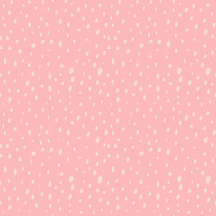 Abstract seamless pattern with hand drawn dots, stains. Spotted background. Vector illustration.  