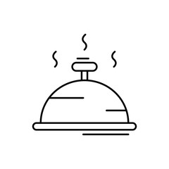 Serve icon. Simple line, outline vector elements of kitchen object for ui and ux, website or mobile application