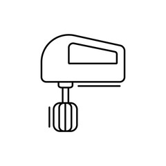 Mixer icon. Simple line, outline vector elements of kitchen object for ui and ux, website or mobile application