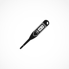 medical thermometer icon. isolated vector element