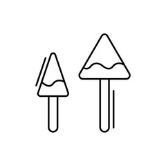 Cake icon. Simple line, outline vector elements of kitchen object for ui and ux, website or mobile application