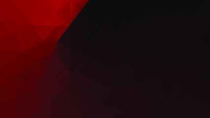  Red and black polygonal background