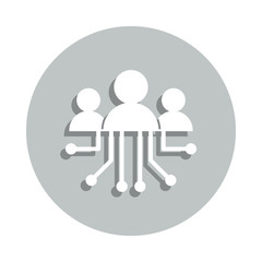 hr, worker, circuit badge icon. Simple glyph, flat vector of Business icons for ui and ux, website or mobile application