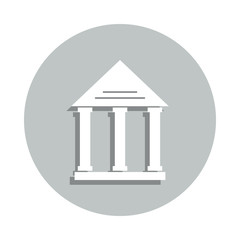 bank, building, corporate university badge icon. Simple glyph, flat vector of Business icons for ui and ux, website or mobile application