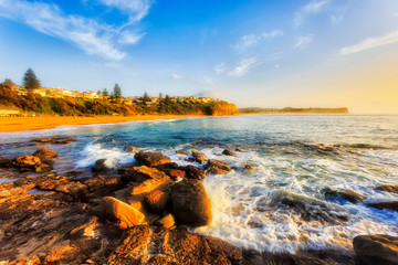 Obraz premium Sea Turim Bay to north bright wave