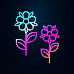 Flower, plant nolan icon. Simple thin line, outline vector of dia de muertos icons for ui and ux, website or mobile application