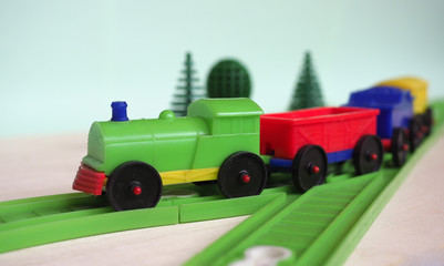 toy train and railway