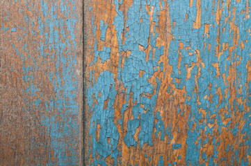 Wooden texture with cracked paint. shabby wood background