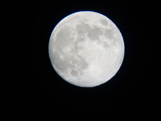 full moon in the night sky © Piotr