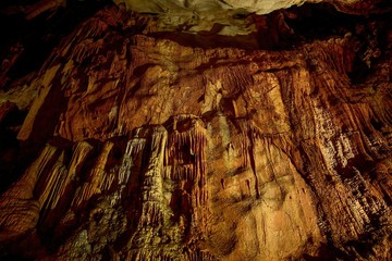 秋芳洞内で見た鍾乳石が創る不気味な情景＠山口