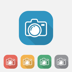 Camera Icon design on white background.Camera and Photography icons, Camera symbol for your web site design, logo, app, UI. Vector illustration