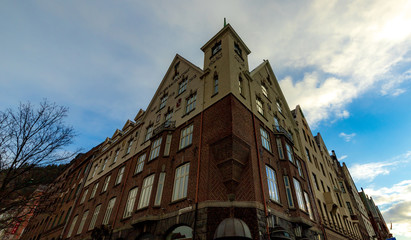 Imposing corner building, Bergen Norway