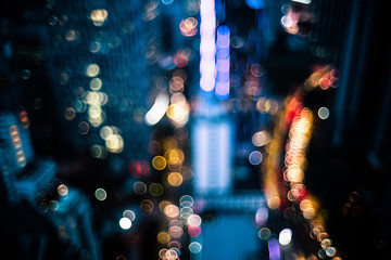 bokah  lightballs in the city