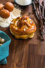 Traditional Portuguese Easter cake, Folar da Páscoa