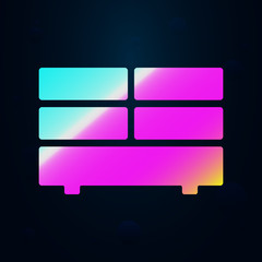 Fototapeta premium Air conditioner nolan icon. Simple thin line, outline vector of furniture icons for ui and ux, website or mobile application