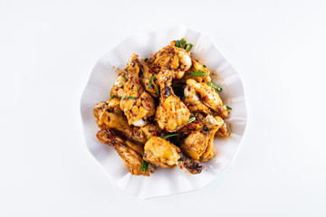One dish of spicy chicken drumsticks from Hunan, China