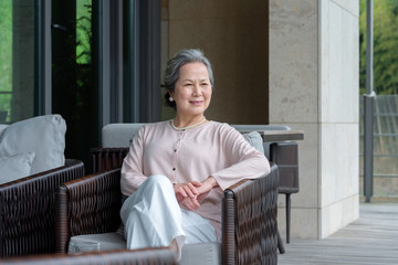 A older Asian older woman