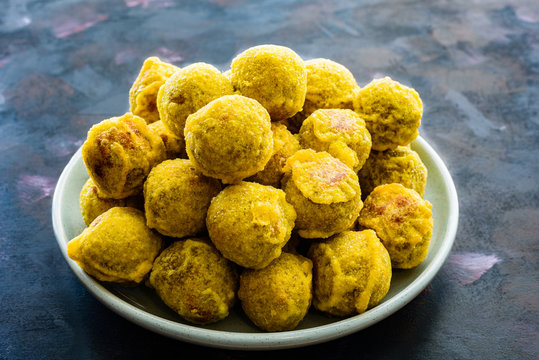 Green gram sweet snack called payatham paniyaram, popular in Sri Lanka and India.