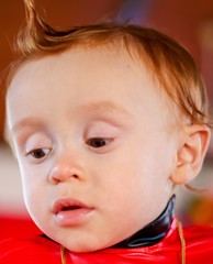 CHILD ENJOYING CANDY