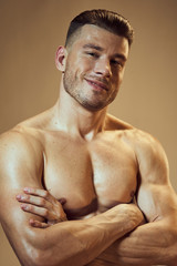 Fototapeta premium muscular man with a naked torso