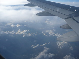 view from airplane window