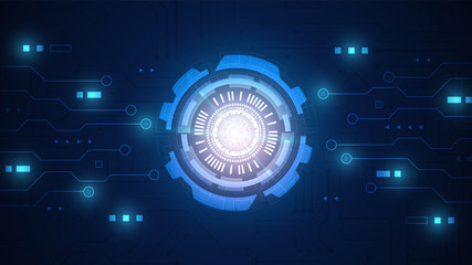 Circuit technology background with hi-tech digital data