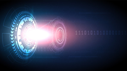 Circuit technology background with hi-tech digital data