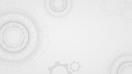 Obraz premium Circuit technology background with hi-tech digital data