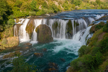 Fototapeta na wymiar Štrbacki buk waterfall on the Una River