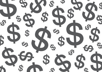 random USD, United States dollar for background. Online media concepts, vector illustration