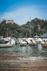 Fototapeta na wymiar view of the old town of portofino - italy