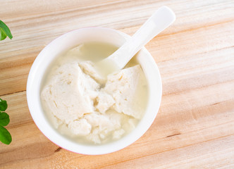 Chinese traditional snack tofu brain