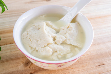 Chinese traditional snack tofu brain
