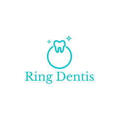 Ring Dental Wedding Clinic Medical Logo Design Icon Vector