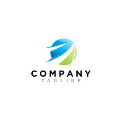 business, finance logo symbol. modern icon, template design vector