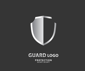 logo security company. vector shield for protection, illustration