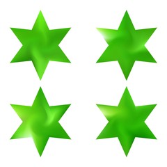 Set of hexagram chromatic backgrounds.